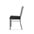 thumbnail image 3 of Amisco Washington Dining Chair - Black Faux Leather / Metallic Grey Metal, 3 of 9