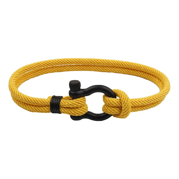 Pulseras para mujer, regalos para mujer, pulsera de acero inoxidable con hebilla en forma de lazo, pulsera de playa de línea Milán, pulsera de pareja, pulsera para hombre