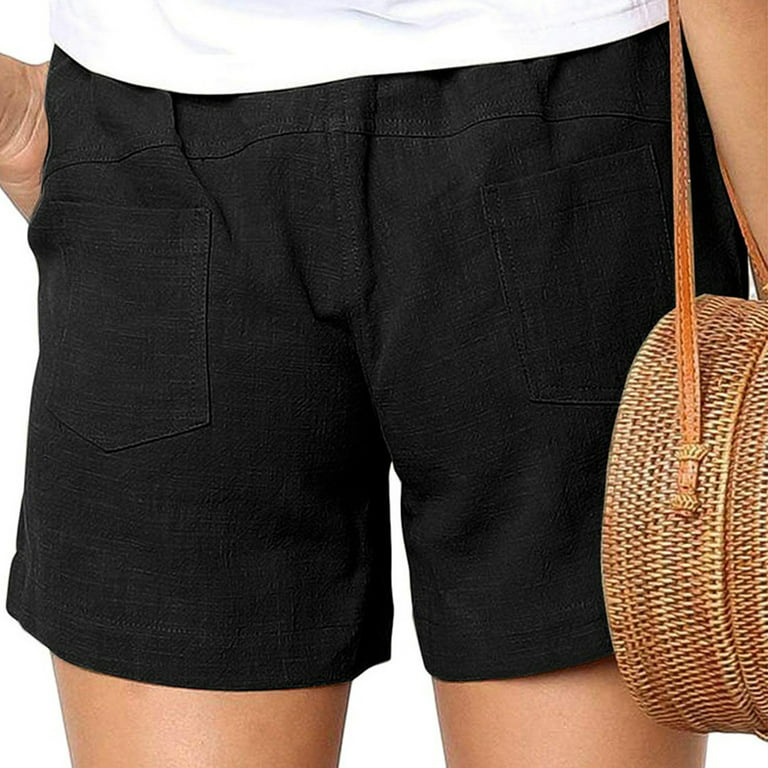 TIANEK Fashion Flowy Cargo Shorts for Women Summer Plus Size Comfy  Drawstring Elastic Waist Pocket Loose Mother's Day 2023 Lounge Shorts  Clearance