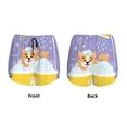 thumbnail image 5 of Lsque Corgi Washing in Bathtub Printed Women's Running Shorts with Liner Pockets,Elastic Quick Dry Workout Athletic Gym Yoga Shorts,Womens High Waist Shorts-Large, 5 of 9