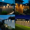 thumbnail image 7 of Peasur Solar Fence Lights, Outdoor Deck & Railing Lights, Waterproof LED Step Lighting for Yard, Patio, Stairs - Warm White, 7 of 7