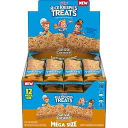 Rice Krispies Treats Salted Caramel Mega Size Bars, 12 Count, 3 oz Each