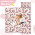 thumbnail image 4 of Beige Pink Football Helmets Pattern Toddler Nap Mats for Kids Preschool,Sleeping Mat Bag or Kids,Toddler Sleeping Bag,Toddler Nap Mat or Daycare, 4 of 6