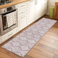 thumbnail image 2 of 2'x6' Rug Runners for Hallways Kitchen, Southwestern Pink Boho Non Slip Entryway Beside Floor Carpet Runner, Vintage Mexican Ethnic Flowers Washable Laundry Room Bedroom Throw Rugs Mat for Family Pet, 2 of 8