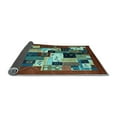 thumbnail image 2 of Ahgly Company Indoor Rectangle Abstract Light Blue Contemporary Area Rugs, 2' x 3', 2 of 4