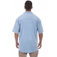 thumbnail image 2 of Scully 4800 SBD M The Traveler Mens Short-Sleeved Shirt , Distressed Sky Blue - Medium, 2 of 2