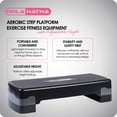 thumbnail image 3 of HolaHatha Adjustable Aerobic Step Platform Fitness Equipment (2 Pack), 3 of 12