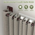 Curtain Rods for Windows 36 to 60 inch, Blackout Curtain Rod Wrap