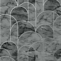 Engblad & Co Arch Grey Geometric Wallpaper