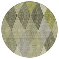 thumbnail image 2 of Addison Rugs Chantille Indoor/Outdoor Transitional Geometric Olive Washable Round Rug, 8' x 8', 2 of 6