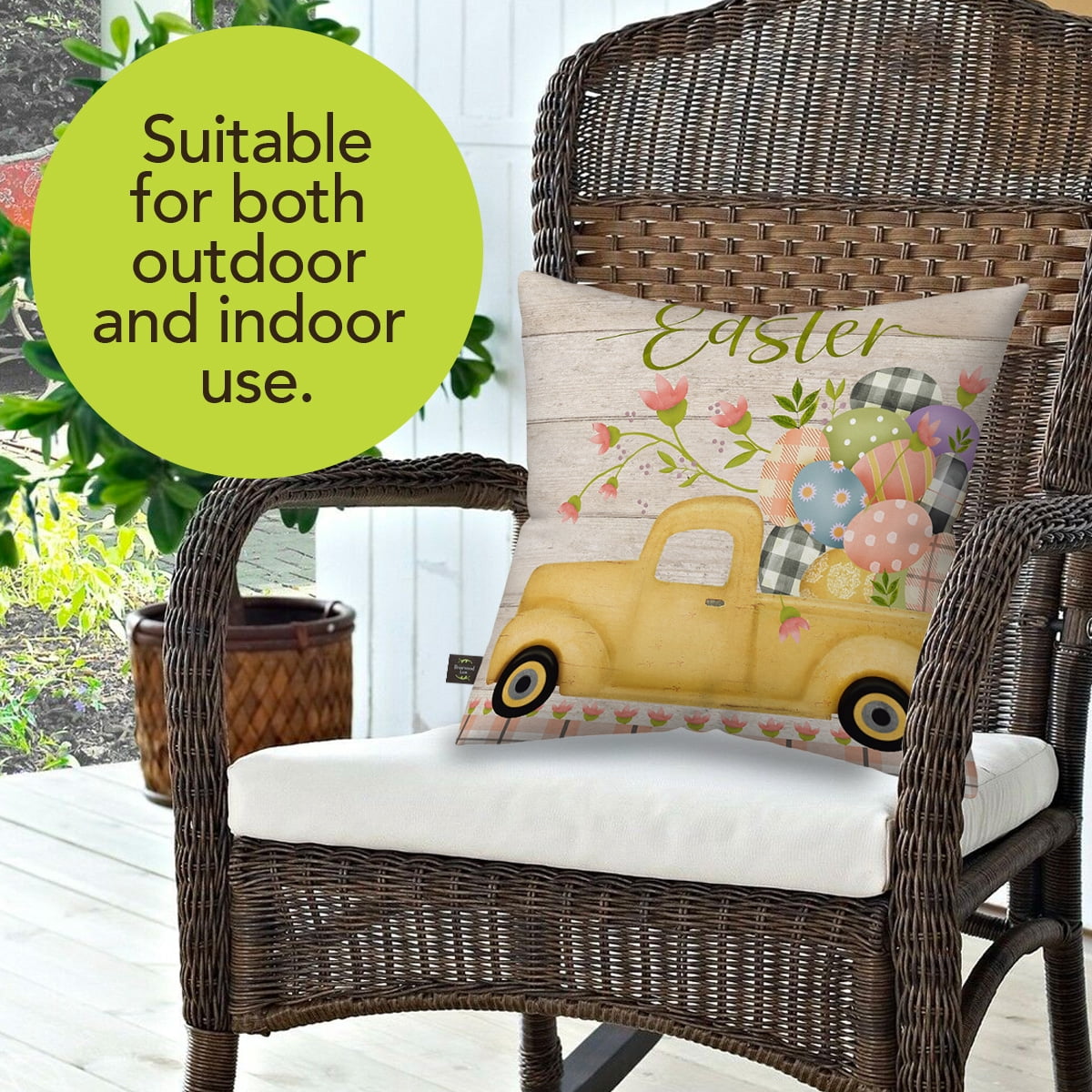 Briarwood Lane Indoor/Outdoor Pillow 17x17 Easter Egg Pickup For Easter Pillow