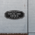 thumbnail image 3 of Victorian Plus Legal Aid Office Wall or Door Sign - Blue | Legal and Courtroom Decoration - Large, 3 of 8