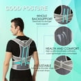 thumbnail image 3 of Teeuard Adjustable Posture Corrector for Men&Women-Lumbar, Pain Relief Back Brace-Grey-Large, 3 of 9