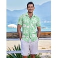 thumbnail image 3 of COOFANDY Men Hawaiian Shirts Short Sleeve Mens Tropical Button Down Shirts Island Shirts for Men, 3 of 6