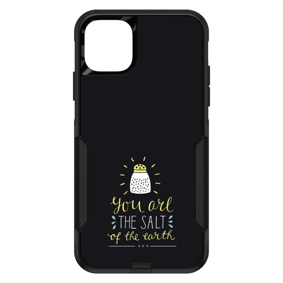 DistinctInk Custom SKIN / DECAL compatible with OtterBox Commuter for iPhone 11 Pro (5.8" Screen) - You Are the Salt of the Earth - Black Yellow