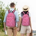 thumbnail image 4 of Disketp Cute Cowgirl Mochila de Lona Estampada, Mochila Escolar de Viaje Ligera para Estudiantes y Portátil-Small, 4 of 5