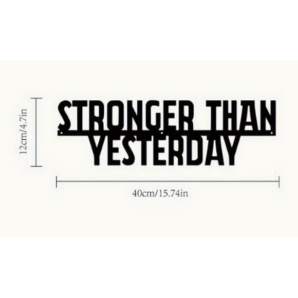 Inspirational Metal Quote Sign for Workout Motivation Home Decor Fitness Wall Art Gym Room Decoration Motivational Sign