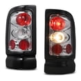 thumbnail image 2 of Tail Lights For 1994-2001 Dodge Ram 1500 Pickup & 1994-2002 Dodge Ram 2500/3500 & 1995-2002 Dodae Ram 4000(Not fit for Cab & chassis models)Rear Lamps Chrome/Clear Lens, 2 of 8