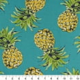 thumbnail image 5 of Berkshire Home 100% Polyester 54" Indoor/Outdoor Pineapple Teal Fabric, by the Yard, 5 of 5