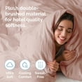 thumbnail image 3 of CGK Linens 3-Piece Premium Duvet Cover Set - Full Size Soft Comforter Cover With Zipper & Matching Pillowcases, Mauve, 3 of 6