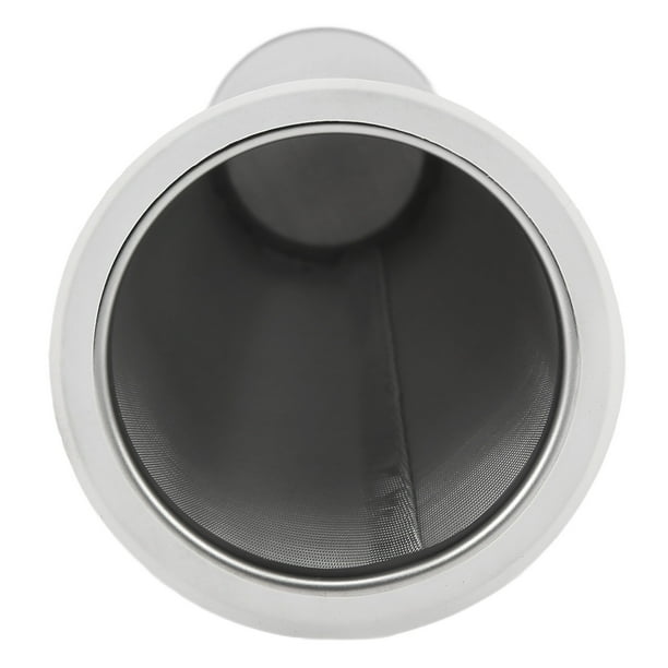 Colador de Café, Filtro de Café Frío, Filtros de Té, Filtro de Café de Acero Confusor inoxidable de Café Circular de Goma Blanca Para Bebidas Helados, Infusor de Té Solar