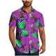 thumbnail image 2 of Blusa y camisa de manga corta con cuello vuelto para hombre, blusa informal de moda con botones estampados, blusa de manga corta con cuello vuelto, blusa de poliéster para hombre, 2 of 6