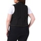 thumbnail image 3 of Chaleco de mezclilla sin mangas para mujer GRACE & GRANDEUR de talla grande, chaleco casual de jean 3X negro, 3 of 6