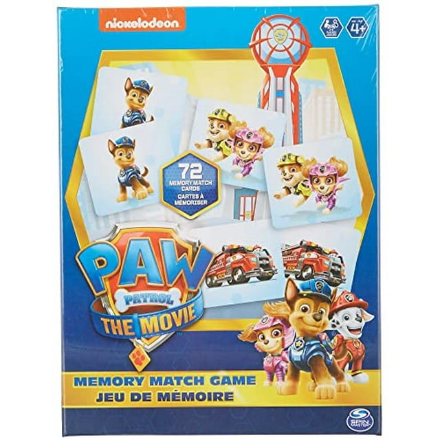 Juego de Memoria Paw Patrol The Movie para Niños y Niñas de 4 Años en Adelante