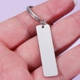 thumbnail image 3 of Xinyolin Strip Bar Key Chain for DIY Engraving - Engravable Mirror Polish Stamping Blank Key Holder, 3 of 8