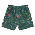 thumbnail image 5 of FORMRS Boys Swim Trunks Quick Dry Mesh Lining Beach Boardshorts, Sizes XS-XL, Green Christmas Forest, 5 of 5