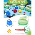 thumbnail image 2 of Paper Punches for Crafting, 1 Inch Paper Puncher, 6 Pcs Hole Punch Shapes Cutters for Paper Craft Heart, Circle, Star, Butterfly, Maple Leaf, Flower Paper Punch Sets for DIY Projects Scrapbook, 2 of 7