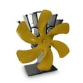 thumbnail image 1 of Fireplace Fan Blower with Overheating Protection Wood Burner Stove Heat Powered Fan for Home Hotel, Gold, 1 of 9