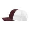 Maroon / White