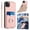 Rosegold, variant on Allytechgroup iPhone 11 Pro Max Wallet Case for Women Men, Premium PU Leather Shockproof Hand Wrist Slim Fit Back Cover Phone Case for iPhone 11 Pro Max, Black