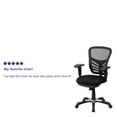 thumbnail image 5 of Flash Furniture Nicholas Executive Office Chair Mesh Swivel Mid-Back Ergonomic, Black, 5 of 9