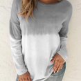 thumbnail image 4 of Gradient Ramp Lady Hoody,Western Style Dye Printing Hoody Fall and Winter Keep Warm Gradient Ramp Long Sleeve Round Collar TShirt Hoody, 4 of 8