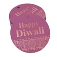 thumbnail image 1 of Inkdotpot Rose Gold Foil Paper Hang Tag Happy Diwali Favor Tag 50 Piece, 1 of 7