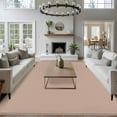 thumbnail image 4 of Brown Area Rugs 6x9 for Living Room, Farmhouse Solid Brown Color Modern Art Non Slip Washable Rug Runner, Low Pile Indoor Floor Carpet Mat Bathroom Rugs for Bedroom, Kids Room, 4 of 9