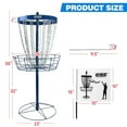 thumbnail image 4 of GSE Games & Sports Expert Professional Portable 24-Chain Disc Golf Targets Basket, PRO Disc Golf Practice Goal Baskets(Blue), 4 of 6