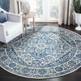 thumbnail image 3 of SAFAVIEH Brentwood Adams Oriental Area Rug, Navy/Light Gray, 3' x 3' Round, 3 of 10