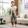 thumbnail image 5 of IAUYY Unisex Adult Onesie Pajamas Ultra-Soft Crystal-Soft Fabric, Halloween Adult Onesie Pajamas Adults,With a Zipper Plus Size Onesie Pajamas, Halloween Poster, 5 of 7