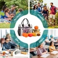 thumbnail image 6 of Dragonflies and Flowers Cooler Bag Lunch Bag Soft Cooler Cooling Tote Insulated Lunch Box for Adult Men Women, 6 of 6