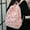 Pink, variant on Women Backpack Cute Cherry Print Preppy Bag Casual Large Corduroy Bookbag Lightweight Daypacks 17-In Laptop Bag Travel Coquette Aesthetic Backpack