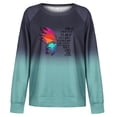thumbnail image 2 of Durtebeua Sweatshirts For Women Loose Fit Cute Long Sleeve Casual Vintage Sweatshirts Pullover Tops, 2 of 3