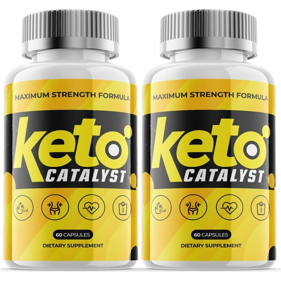 (2 Pack) Keto Catalyst - Keto Weight Loss Formula - Energy & Focus Boosting Dietary Supplements for Weight Management & Metabolism - Advanced Fat Burn Raspberry Ketones Pills - 120 Capsules