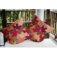 thumbnail image 3 of 16" x 16" Simply Daisy Leaf Pile Polyester Indoor/Outdoor Pillow, Fuschia Qty 1, 3 of 6