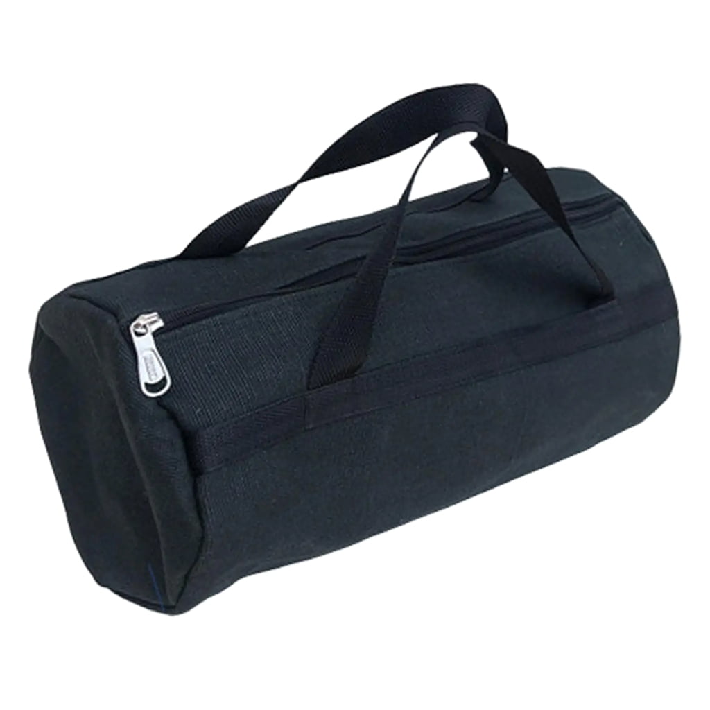 Yokua Canvas Tool Bag Handbag Storage Large Capacity Wide Mouth Zippered Tool Bag