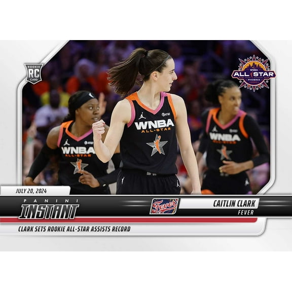 WNBA 2024 Instant Basketball     Caitlin Clark #162 (Rookie, Sets Rookie All-Star Assists Record)