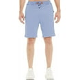thumbnail image 2 of Tyhengta Mens Shorts Casual Drawstring Zipper Pockets Elastic Waist Lightblue 32, 2 of 7