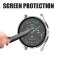 thumbnail image 3 of Funda de vidrio templado con marco de PC Compatible con Samsung Galaxy Watch5 40 44 45mm Fundas protectoras para reloj inteligente a prueba de golpes, 3 of 8